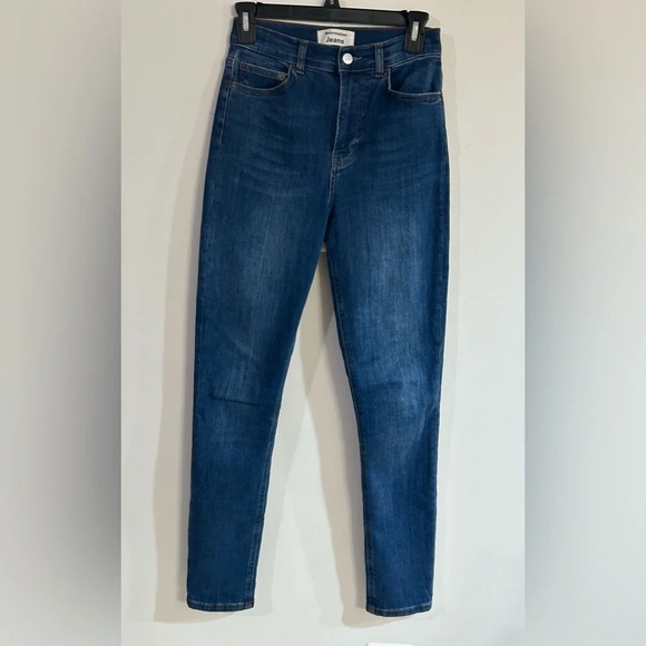 Reformation High Rise Skinny Jeans Women's Size 25 Neris Wash Stretch Denim - Picture 1 of 7